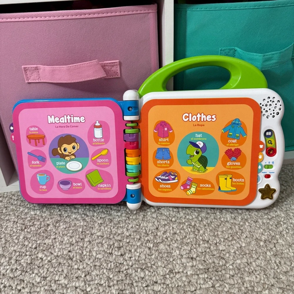 LeapFrog Learning Friends 100 Words Book English Spanish Bilingual Toy